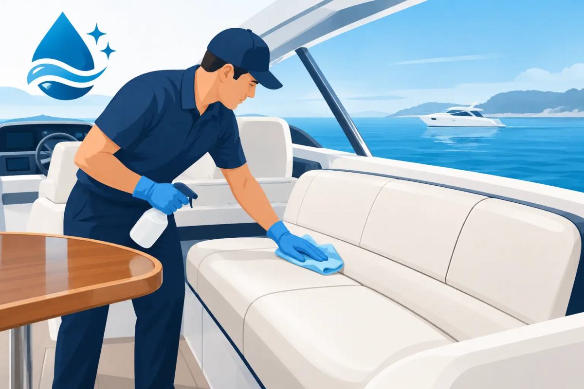 Marine Cleaning That Protects Boat Interiors