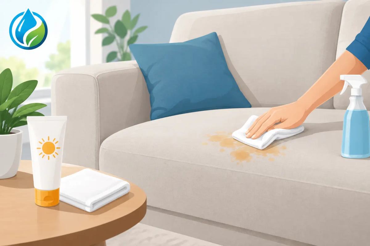 How to Remove Sunscreen Stains From Upholstery