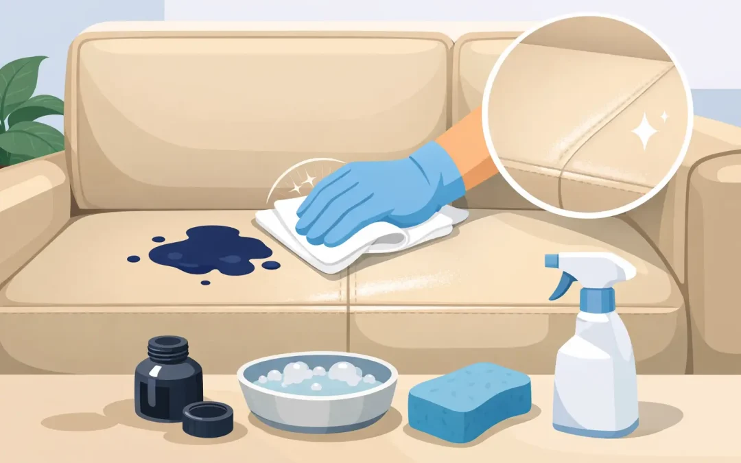 How to Remove Ink From a Leather Lounge Safely